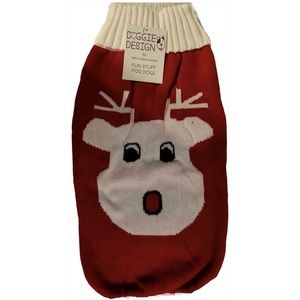 DOG XL **40-50LBS** Doggie Design Cotton Sweater Pet Reindeer CHRISTMAS HOLIDAY